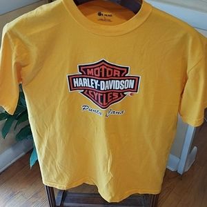 Lg Med Harley Davidson Tee Shirt Punta Cana 100% C